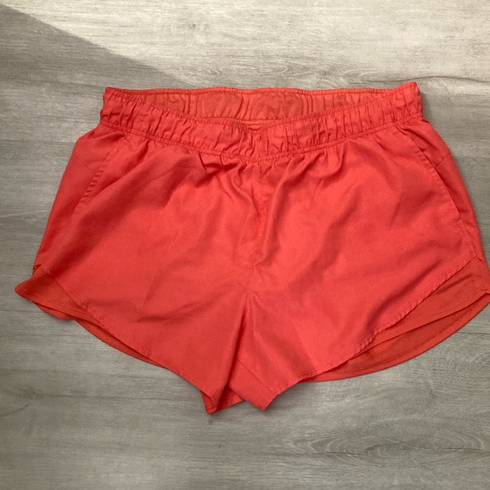 Athletic Works Orange Athletic Shorts Lightweight Design
